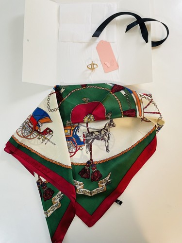 Foulard carré vert - foulard,
