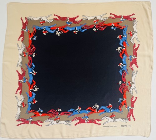 Rare foulard soie vintage - foulard, en
