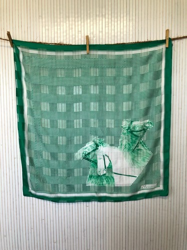 Foulard carré vert elle - foulard,
